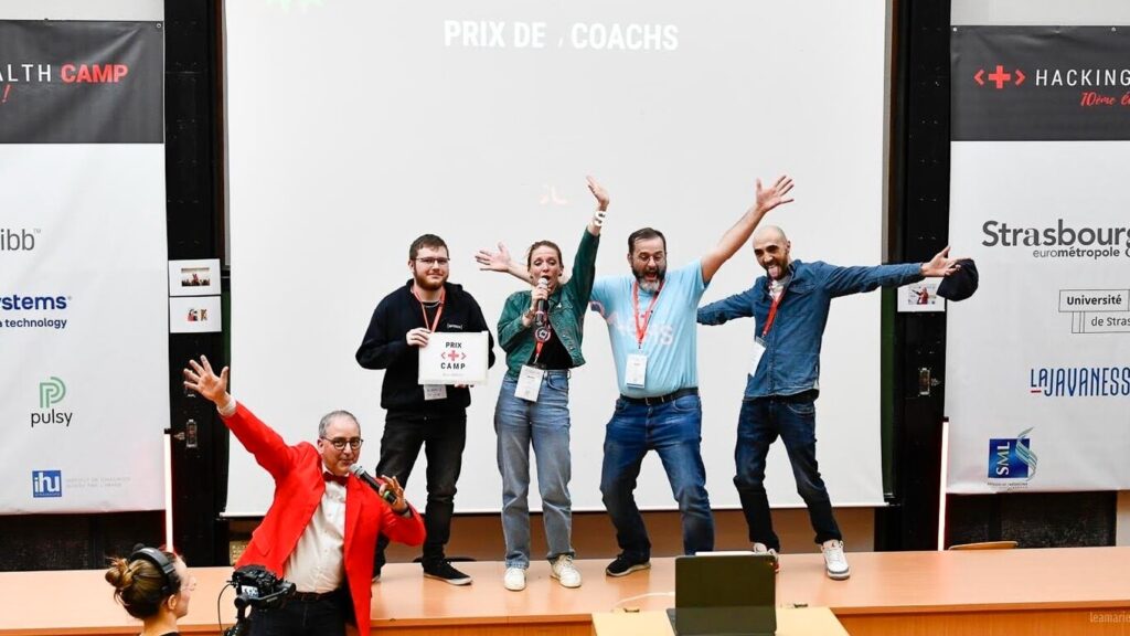 Un étudiant de Mulhouse remporte le prix des coachs lors du Hacking Health Camp 2023